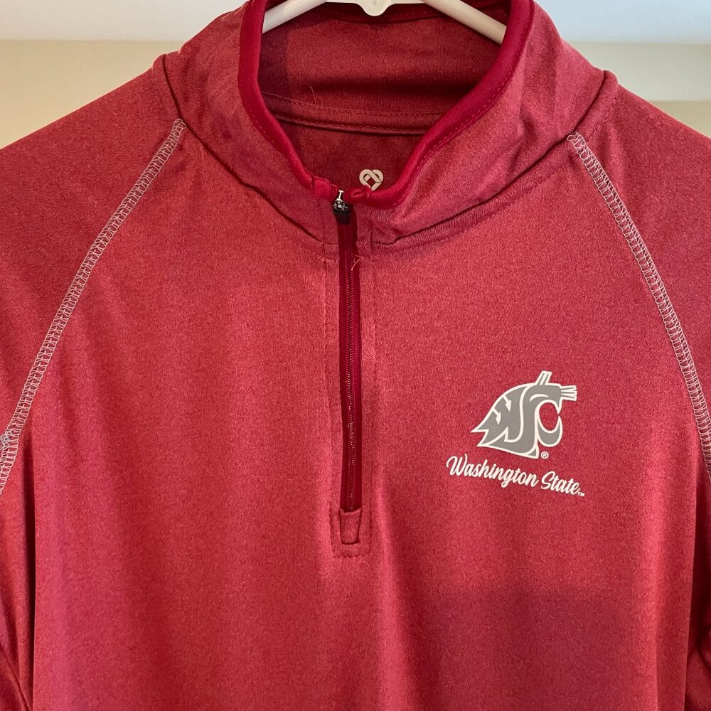 Washington State University Colosseum Women's 1/4 zip Lightweight WSU Top